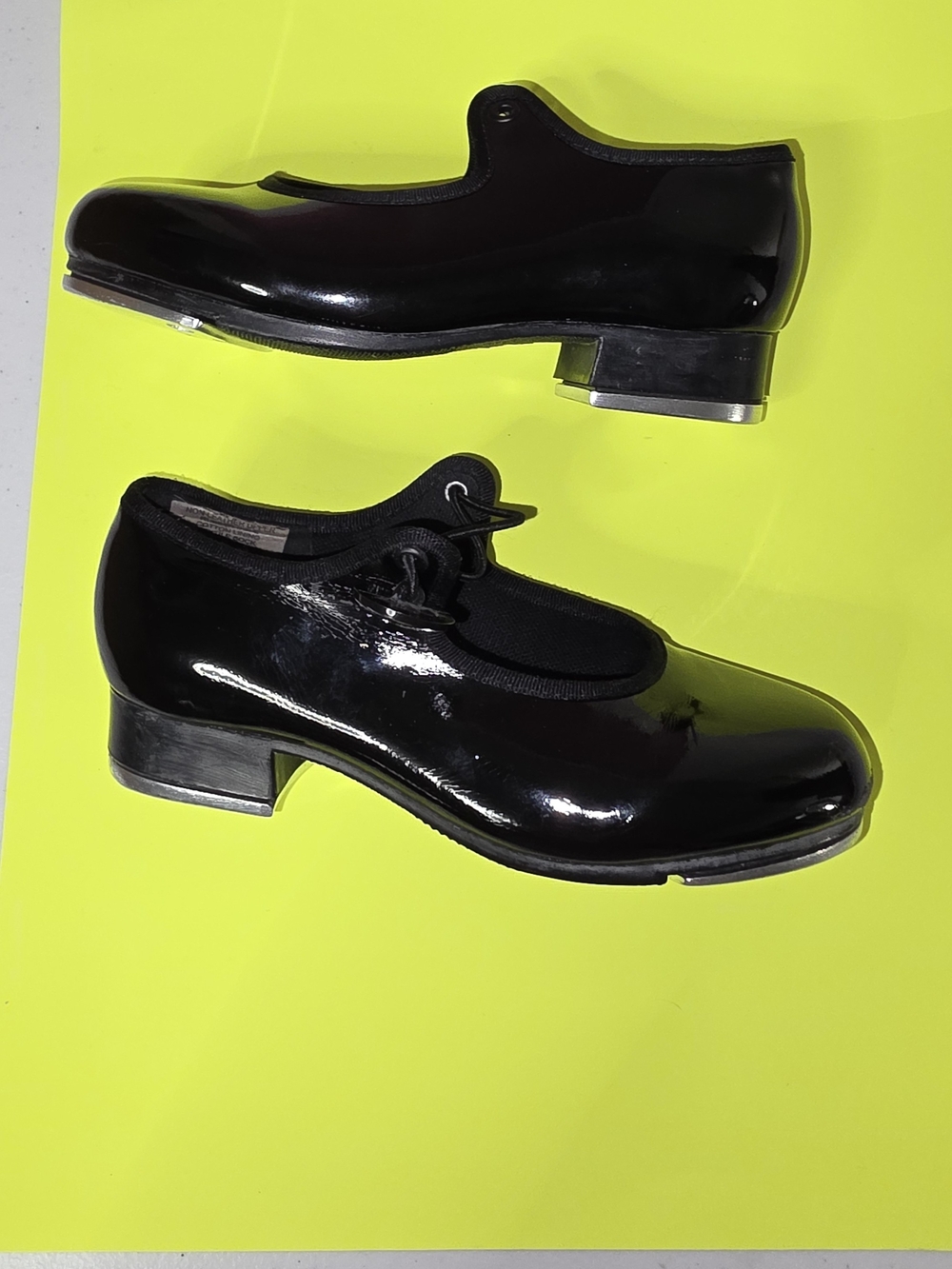 Dance Now X Bloch Girls' Patent Black Mary Jane Jazz Tap Dance Shoes Sz 11 **